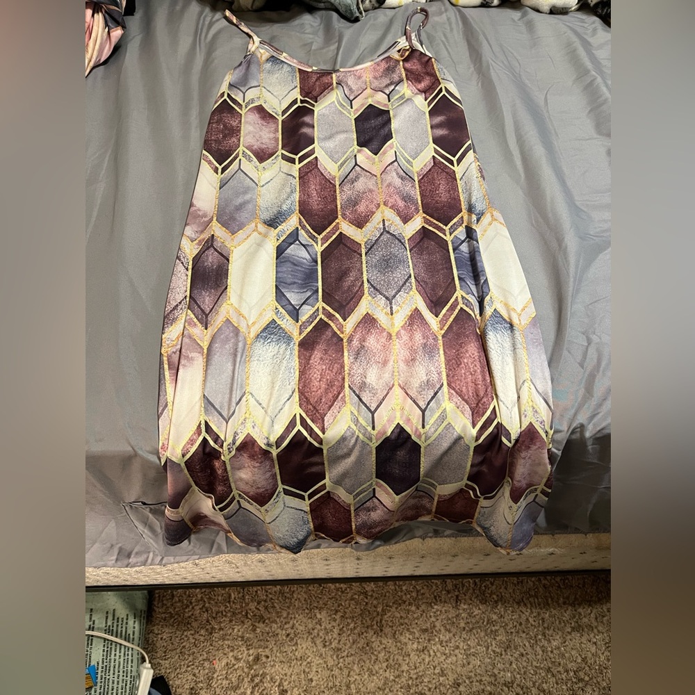 Tank top purple dress